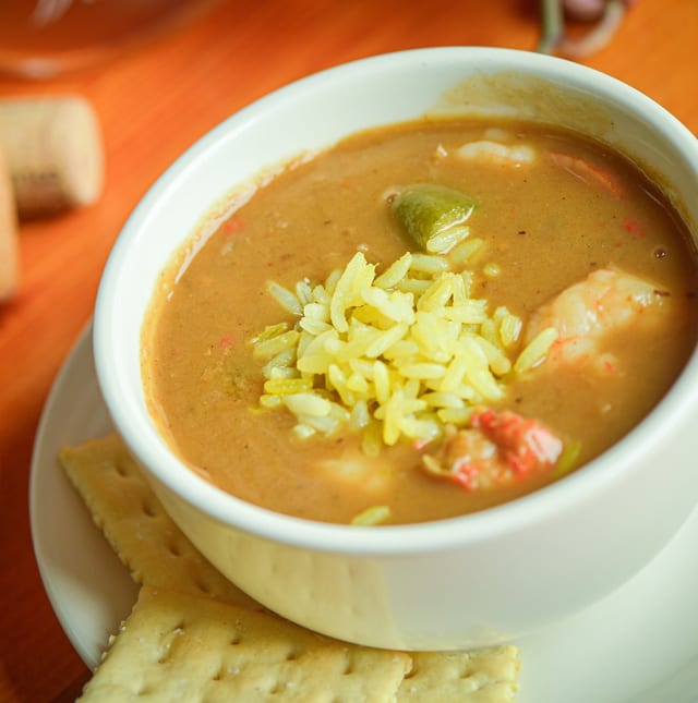 Seafood Gumbo Soup.